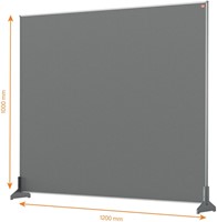 Bureauscherm Nobo Impression Pro vilt 100x120cm-3