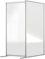 Scheidingswand uitbreidingspaneel Nobo Modulair transparant acryl 80x180cm-2