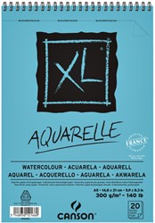 Aquarelblok Canson XL Aquarelle A5 20V 300gr spiraal