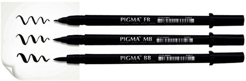 Brushpen Sakura Pigma medium zwart-8