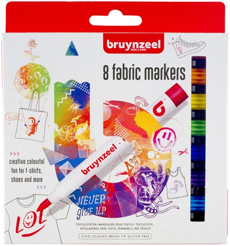 Viltstift Bruynzeel textiel assorti
