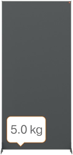 Scheidingswand Nobo Impression Pro vrijstaand vilt 80x180cm-5