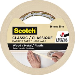 Afplaktape Scotch Classic 36mmx50m beige