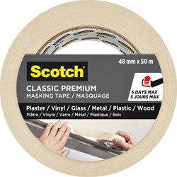 Afplaktape Scotch Premium Classic 48mmx50m beige