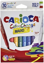 Viltstiften Carioca Magic set à 10 stuks assorti