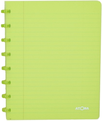 Schrift Atoma A5 blanco 144blz 90gr PP transparant assorti-2
