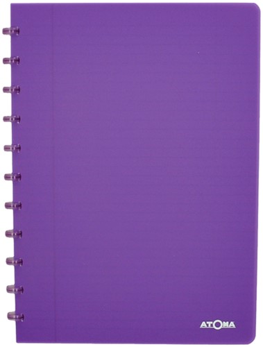 Schrift Atoma A4 lijn 144blz 90gr PP transparant assorti-1