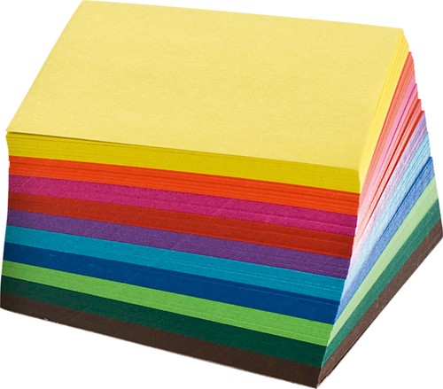 Origami papier Folia 70gr 10x10cm 500 vel assorti kleuren-1