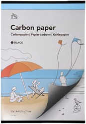 Carbonpapier A4 21x31cm 10x zwart
