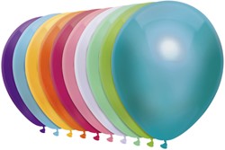 Ballon Haza uni 30cm 50 stuks metallic assorti