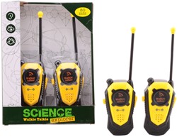 Science Explorer walkie talkie bereik ± 80 mtr.