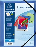 Elastomap Exacompta Kreacover A4 3 kleppen PP assorti-3