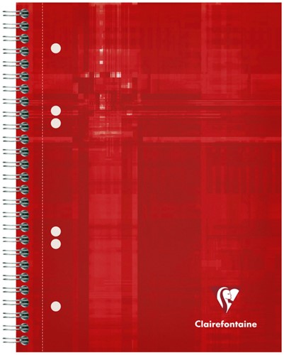 Collegeblok Clairefontaine Studium A5+ ruit 5x5mm 6-gaats 80 pagina's assorti-3