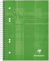 Collegeblok Clairefontaine Studium A5+ ruit 5x5mm 6-gaats 80 pagina's assorti-1