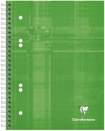 Collegeblok Clairefontaine Studium A5+ ruit 5x5mm 6-gaats 80 pagina's assorti-1