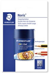 Puntenslijper Staedtler Noris dubbel met opvangbakje blister