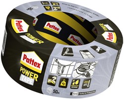 Plakband Pattex Power Tape 50mmx50m grijs