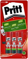 Lijmstift Pritt 11gr blister à 3 stuks