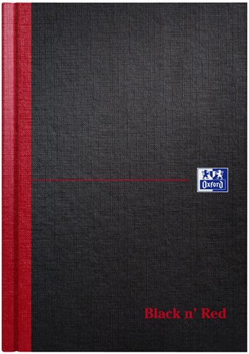 Notitieboek Oxford Black n' Red A5 96vel lijn