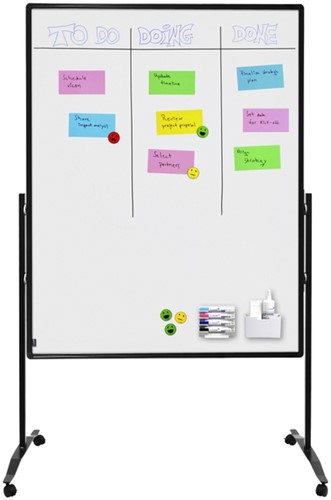 Scheidingswand + whiteboard Legamaster Premium Plus 150x120cm geëmailleerd staal-2