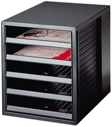 Ladenbox Han 1401 5 laden open zwart