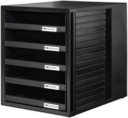 Ladenbox Han 1401 5 laden open zwart