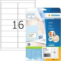 Etiket HERMA 5075 A4 99.1x33.8 mm premium 400stuks wit