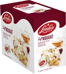 Nougat Lonka pinda vrucht per stuk verpakt 12gr