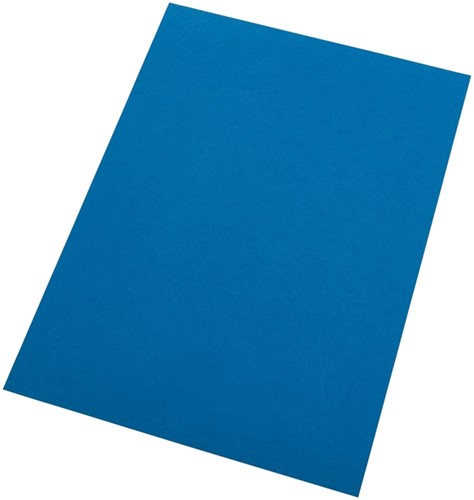 Voorblad GBC A4 lederlook met venster blauw 50 stuks-2