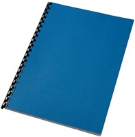 Voorblad GBC A4 lederlook met venster blauw 50 stuks-3