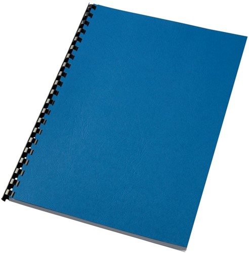 Voorblad GBC A4 lederlook met venster blauw 50 stuks-3