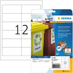 Etiket HERMA 4595 97x42.3mm folie wit