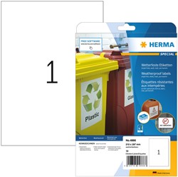 Etiket HERMA 4866 210x297mm weerbestendig wit 10stuks