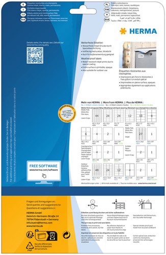 Etiket HERMA 4866 210x297mm weerbestendig wit 10stuks-3
