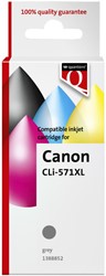 Inktcartridge Quantore alternatief tbv Canon CLI-571XL grijs