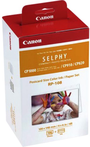 Fotopapier Canon RP-108 10x15cm + inktcartridge 108vel