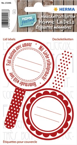 Etiket HERMA 15446 keuken new look rood-2