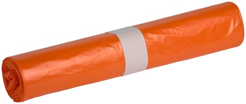 Afvalzak Powersterko HDPE T25 70x110cm 120L oranje