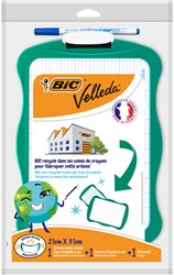 Whiteboard Bic Velleda 21x31cm inclusief stift en wisser recycle