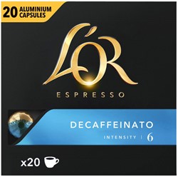 Koffiecups L'Or Espresso Decaffeinato 20 stuks