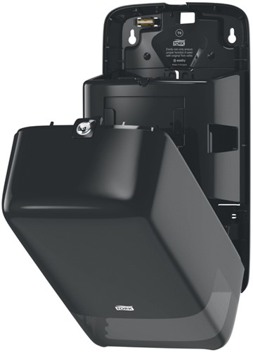 Toiletpapierdispenser Tork T6 Elevation medium duo zwart 557508-1
