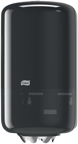 Poetspapierdispenser Tork M1 Elevation klein zwart 558008-3