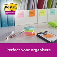 Memoblok Post-it 654 Super Sticky 76x76mm 21+3 gratis assorti-1