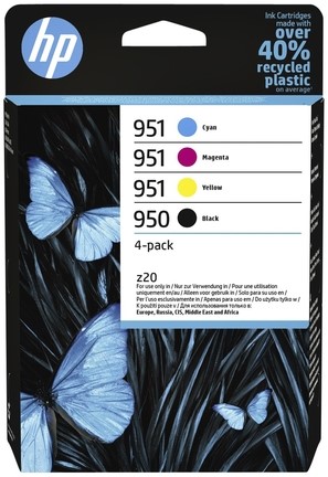 Inktcartridge HP 6ZC65AE 950/951 zwart + 3 kleuren