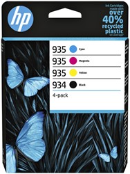 Inktcartridge HP 6ZC72AE 934/935 zwart + 3 kleuren