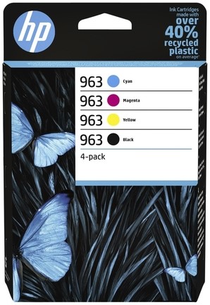 Inktcartridge HP 6ZC70AE 963 zwart + 3 kleuren