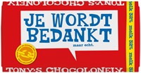 Chocolade Tony's Chocolonely melk bedankt reep 180gr