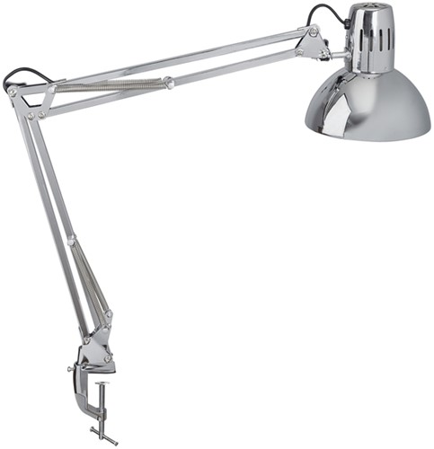 Bureaulamp MAUL Study met tafelklem chroom excl. LED lamp