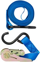 Spanband ProPlus blauw met ratel en 2 haken 5m-2