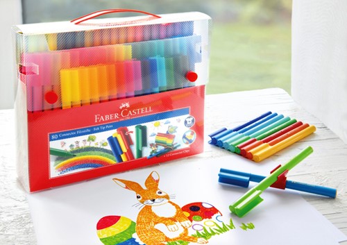 Kleurstiften Faber-Castell Connector assorti cadeauset à 80 stuks-4